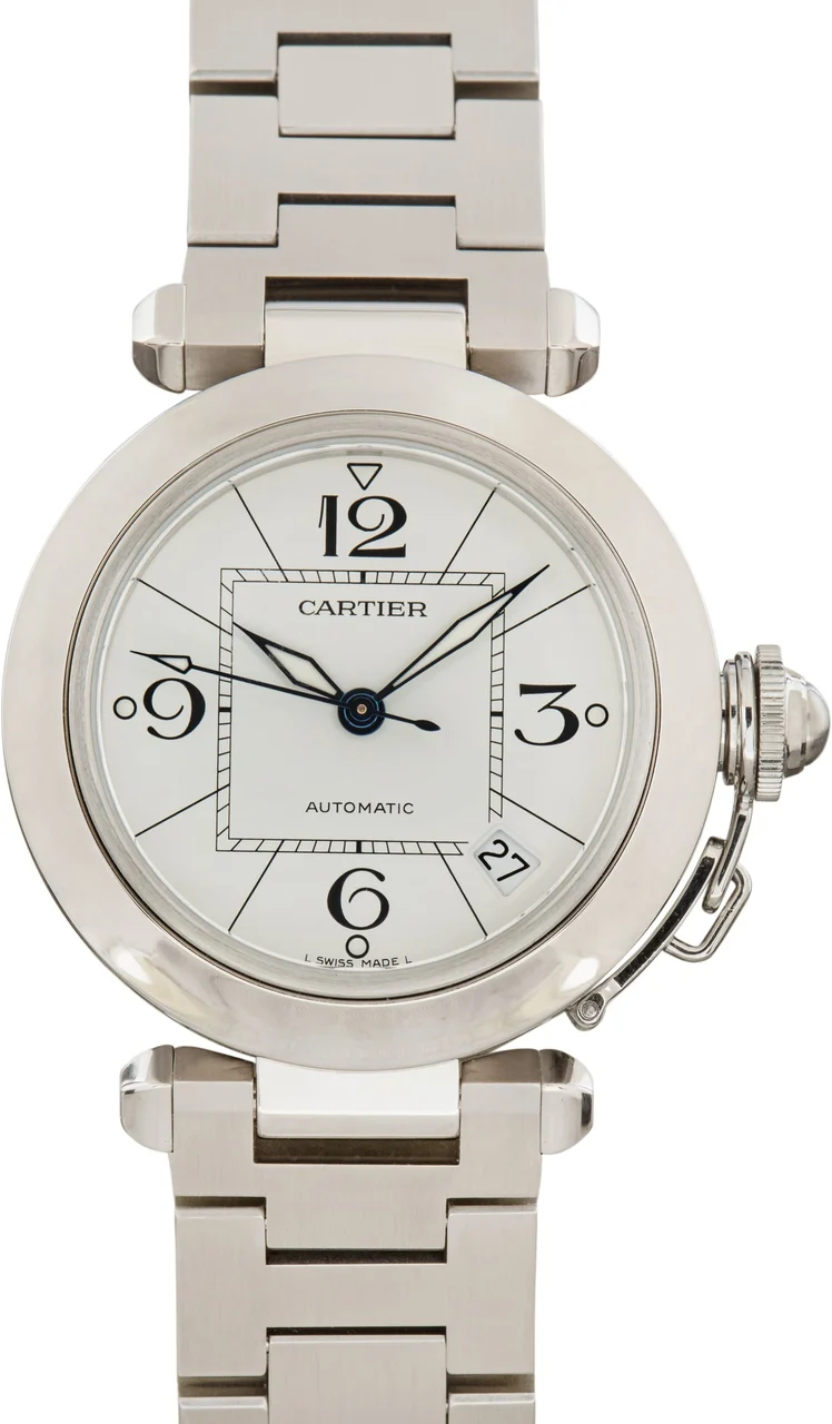 Cartier Pasha C Stainless Steel W31074M7 35 mm kol saati