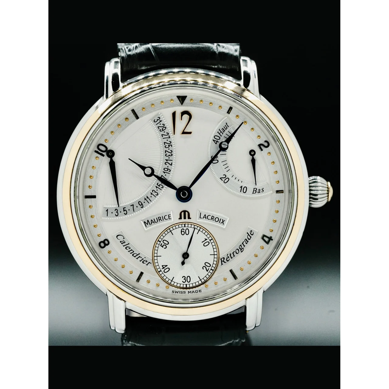 Maurice Lacroix Masterpiece Calendrier Retrograde 210000039132 43 mm kol saati