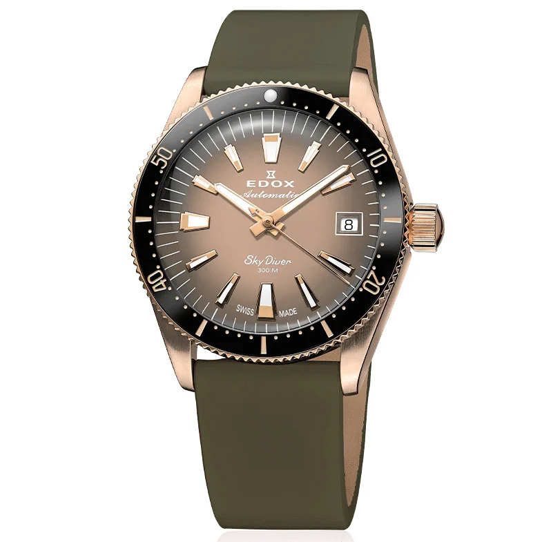 EDOX Skydiver 80131-37RNC-VDBEI 38 mm kol saati