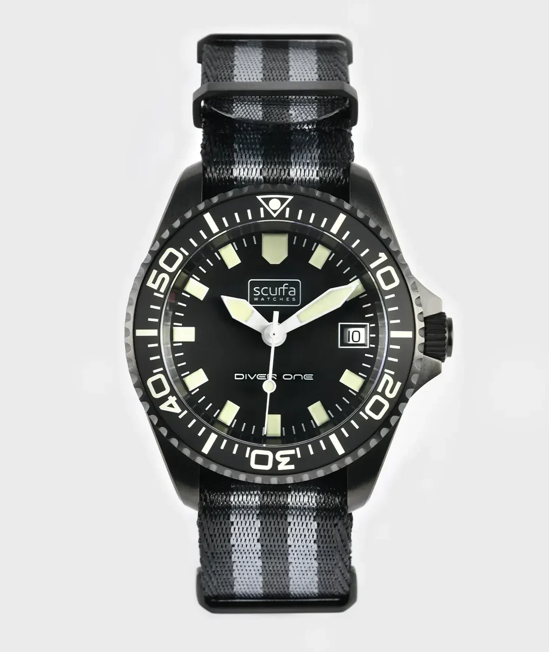 Scurfawatches Black Pvd Ltd Edition M.S.25 BLACK PVD LTD EDITION 40 mm kol saati
