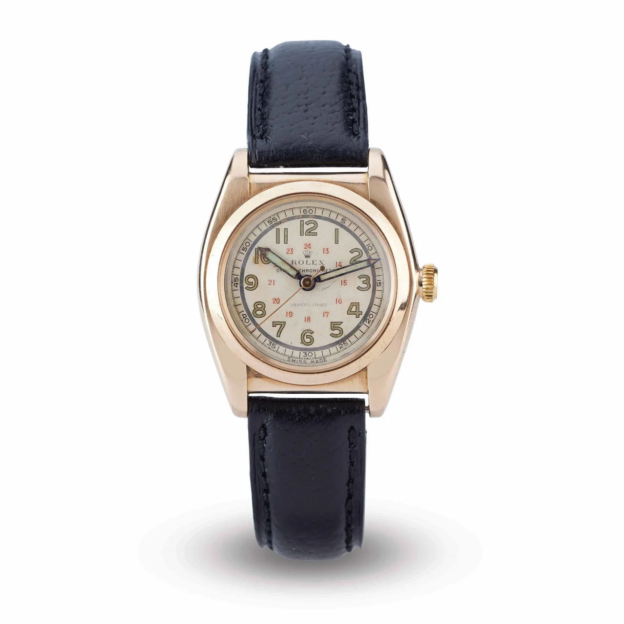 Rolex ROLEX REF. 3009,9K OYSTER CHRONOMETER "SCIENTIFIC" WITH ENAMEL DIAL, MECHANICAL kol saati