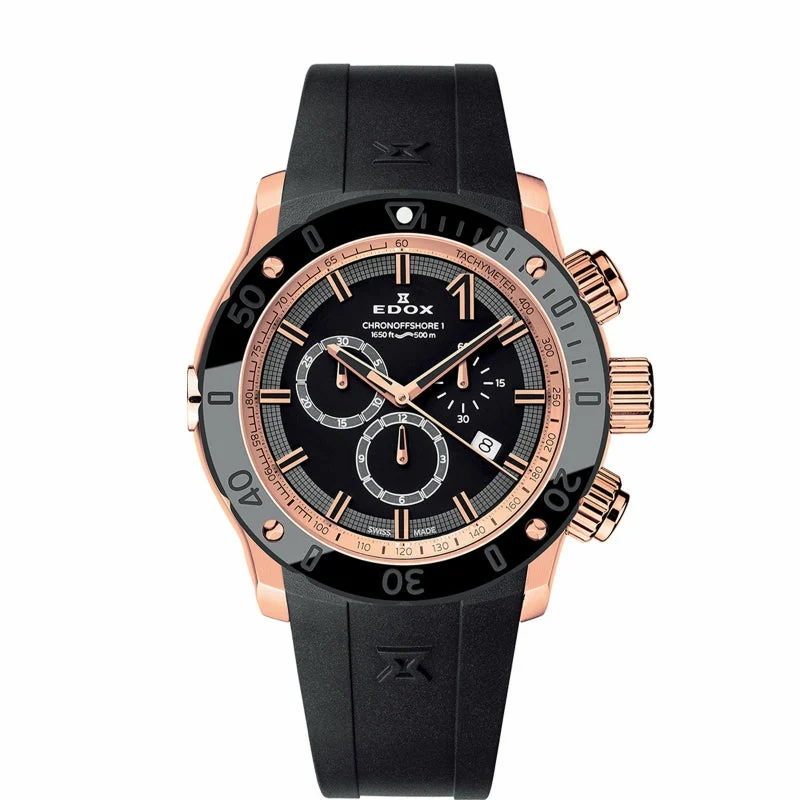 EDOX Chronorally 10221-37R-NIR 45 mm kol saati