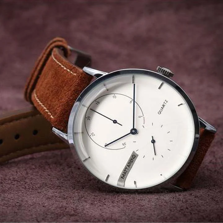 Matt Arend Cosmo Silver / White MA 787 COSMO SILVER / WHITE 42 mm kol saati
