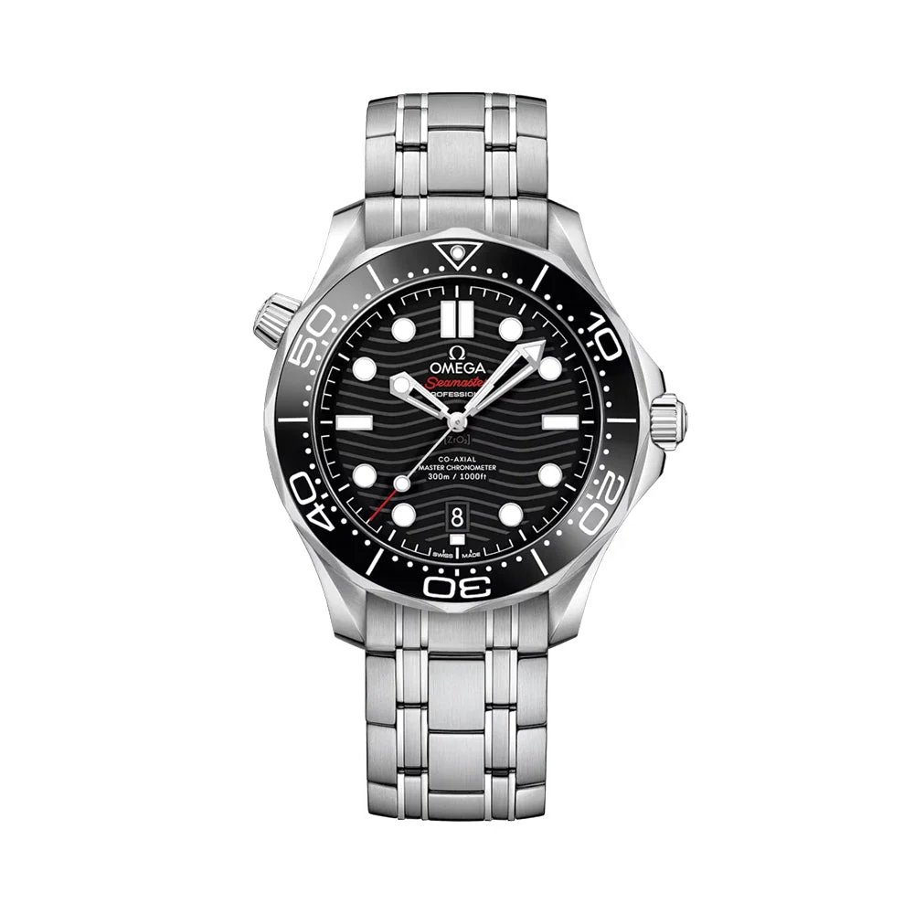 OMEGA Seamaster Diver 300M 42mm - Black on Bracelet O21030422001001 42 mm kol saati