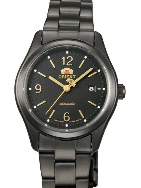 Orient Eve Automatic Dress Watch with Black Dial, Black Case and Bracelet #NR1R001B 29.5 mm kol saati