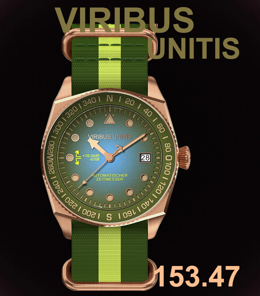 Viribusunitis Watches Viribusunitis Watches 0004-1-1-1 40 mm kol saati