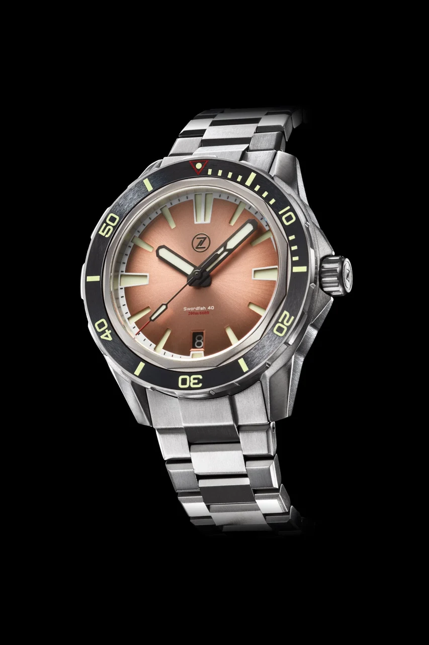 Zelos Swordfish 40mm Ti Salmon 40 mm kol saati