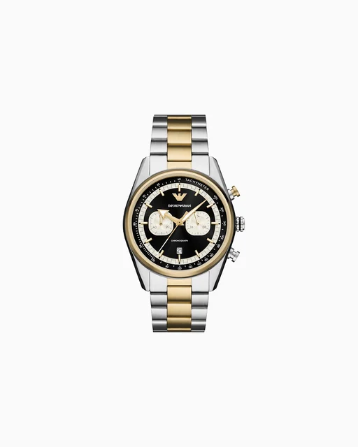 Emporio Armani Chronograph Two-Tone Stainless Steel Watch AR11678 kol saati