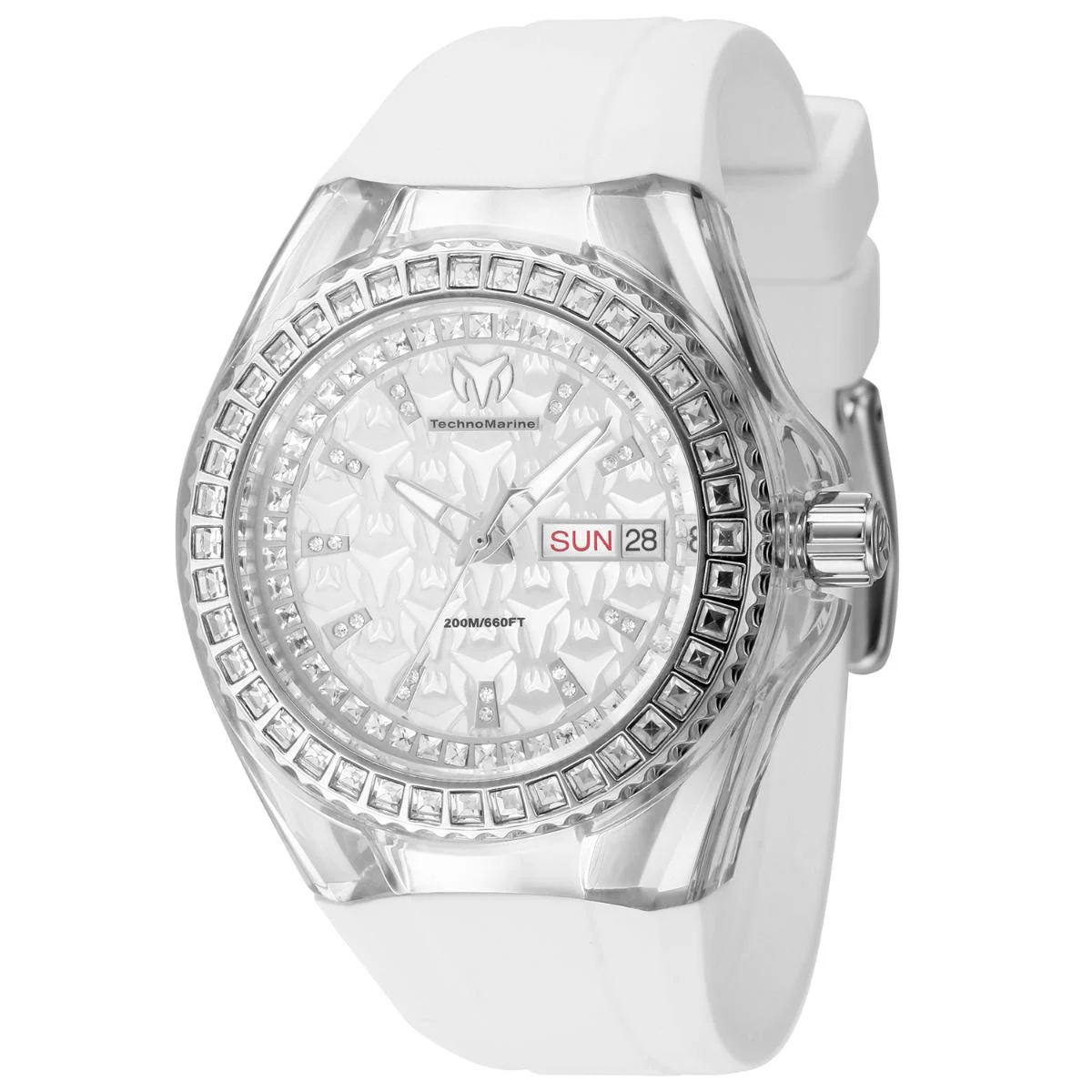 Technomarine Cruise Swiss Ronda 517 Caliber Watch - 40mm, White (TM-121171) 40 mm kol saati