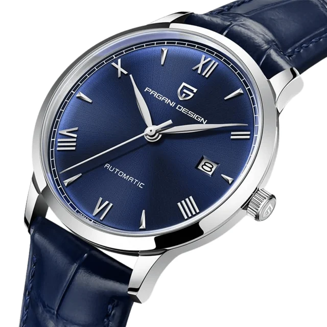Pagani Design 14:200000080#Steel strap blue kol saati