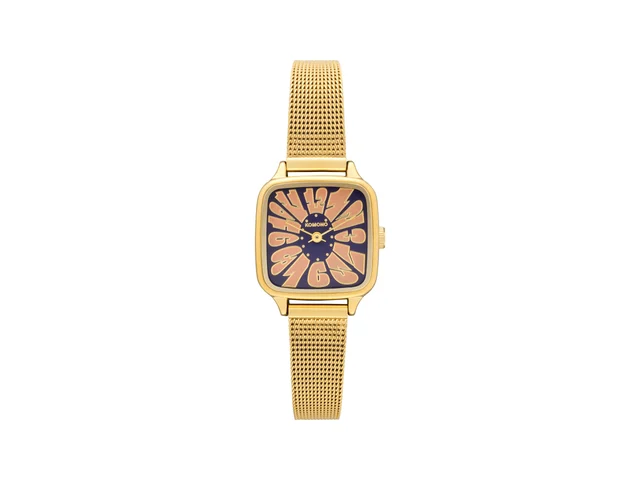 Komono Kate Flower Royale Gold Blue Rose KOM-W4510 kol saati
