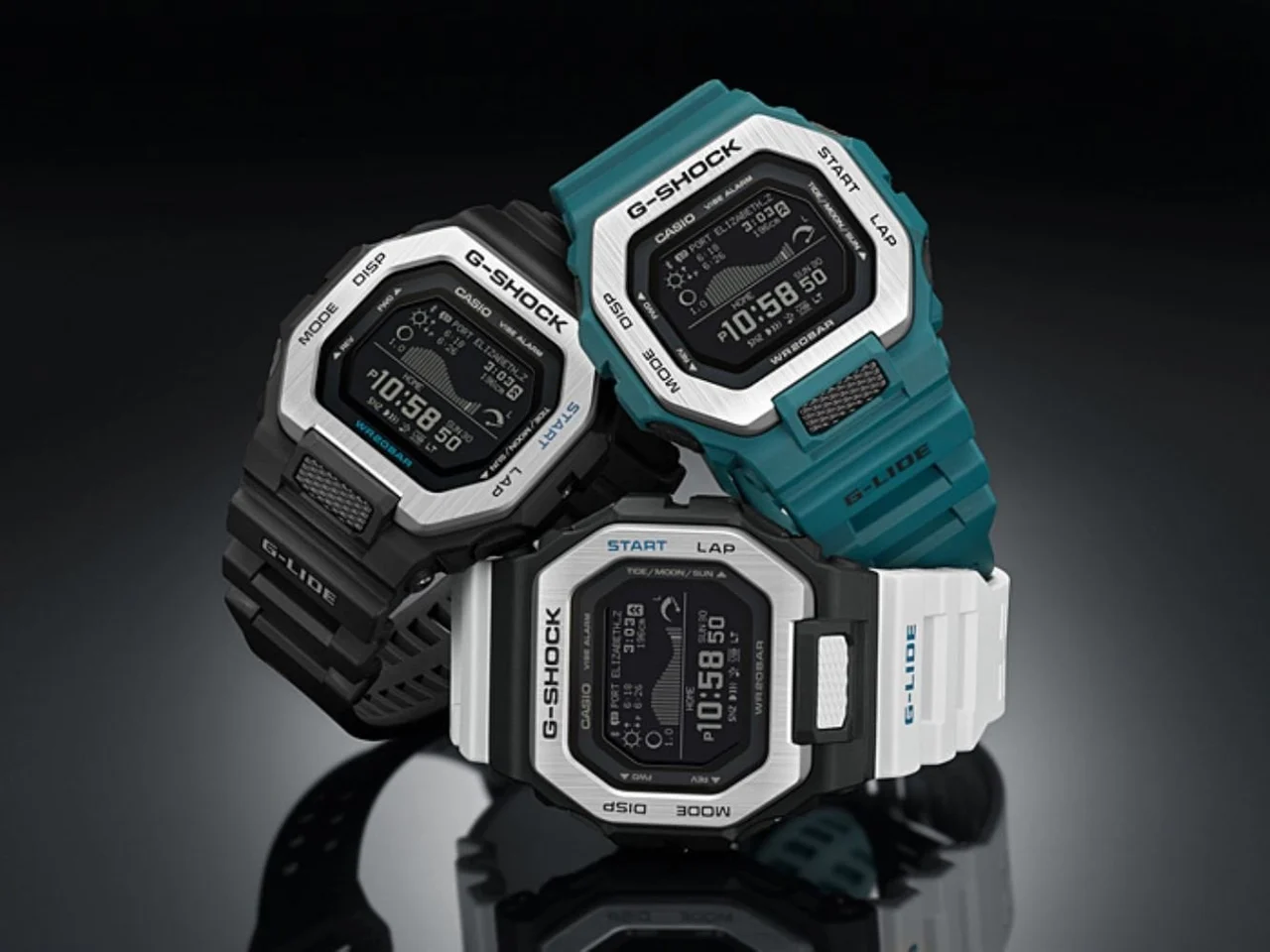 Casio G-shock G-lide GBX-100-7DR 46 mm kol saati