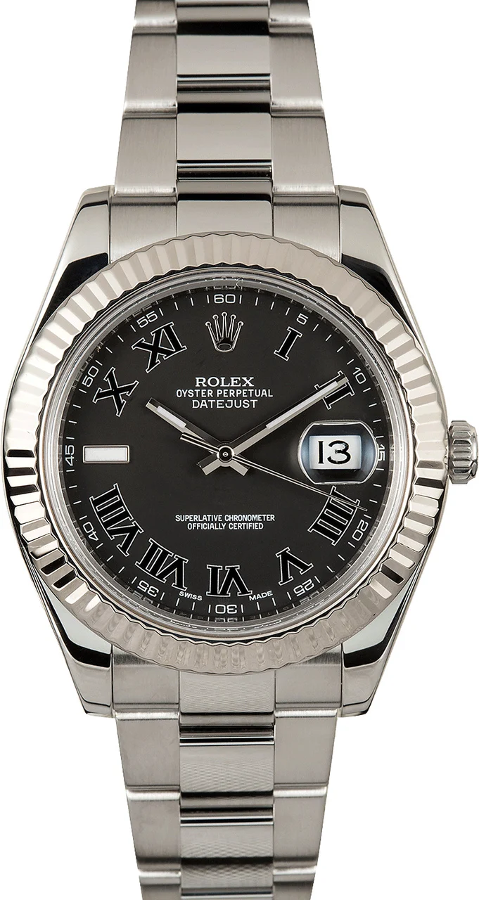 Rolex Datejust 2 116334 Black Roman 116334-CPO 41 mm kol saati