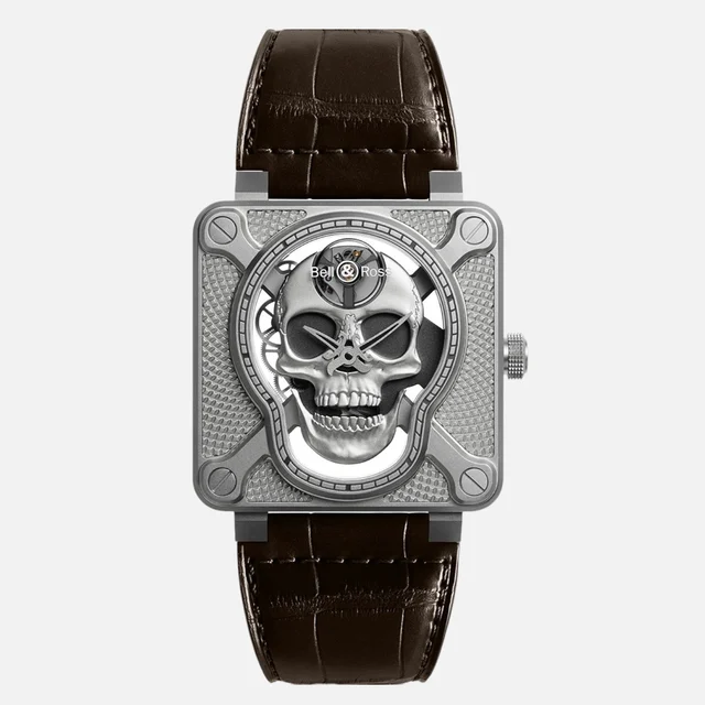 Bell & Ross BR01-SKULL-SK-ST kol saati
