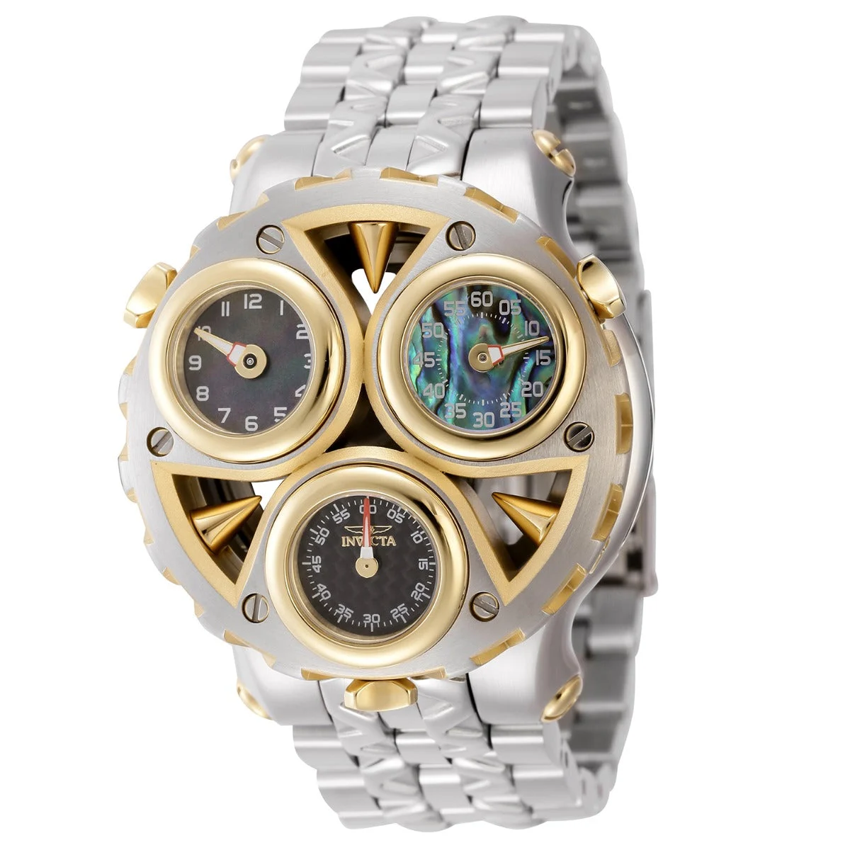 Invicta Cerberus Watch w/ Abalone Dial - 47mm, Steel (44593) 47 mm kol saati