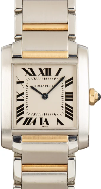 Cartier Tank Francaise W51006Q4 Steel & Yellow Gold kol saati
