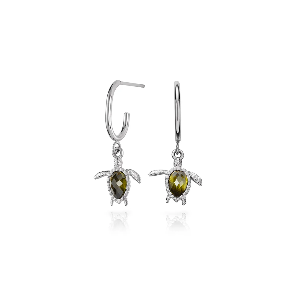 Default Turtle Hoops Ohrring Silber PH-JE-0182 kol saati