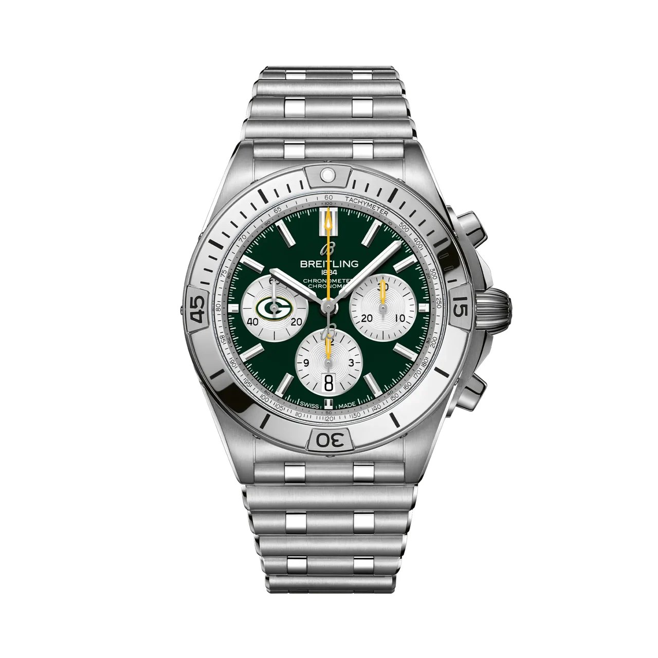 Breitling Chronomat B01 42 NFL Green Bay Packers Edition AB01342B1L1A1 42 mm kol saati