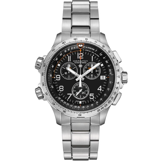 Hamilton Khaki Aviation X-Wind GMT Chrono Quartz H77912135 kol saati