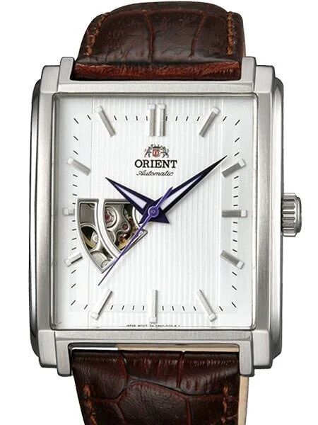 Orient Producer Automatic Dress Watch with Open-Heart, Pinstriped Dial #DBAD005W kol saati