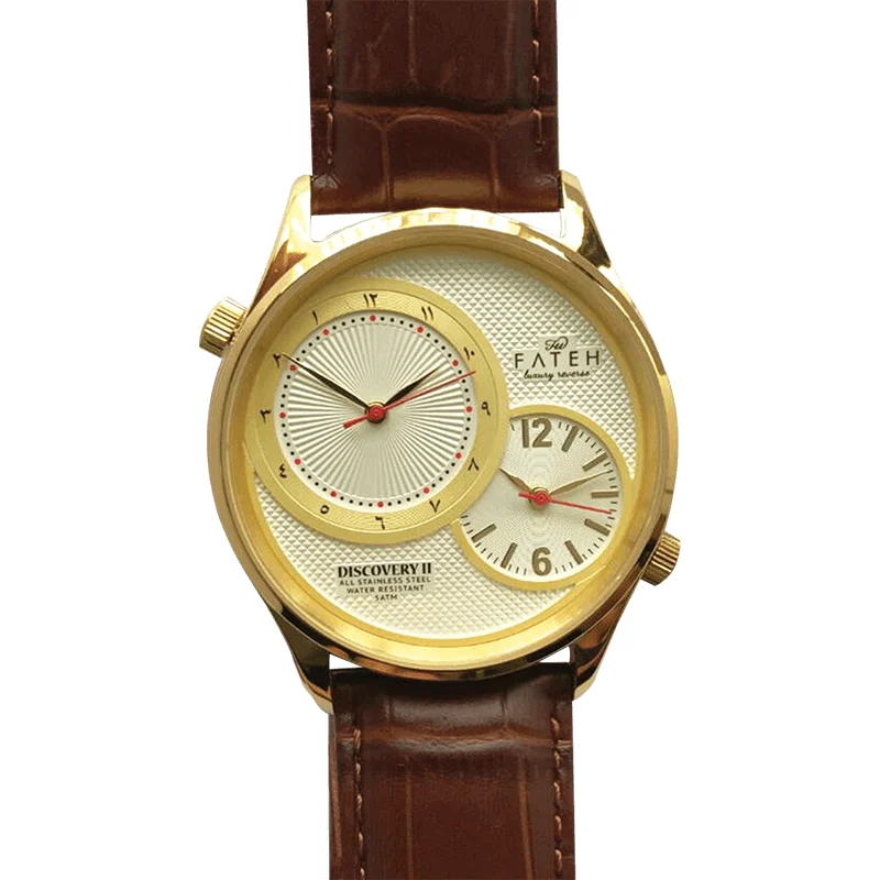 Fatehwatches Discovery II Gold 42 mm kol saati