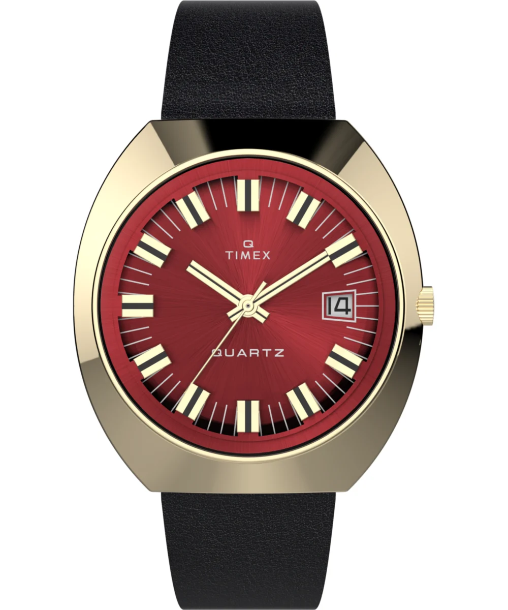 Timex Reissue 39mm Leather Strap Watch TW2V25400 39 mm kol saati