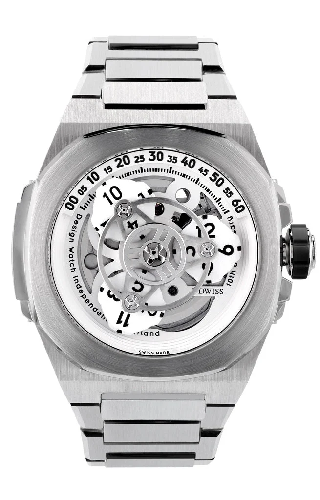 DWISS DWISS M3W M3W-white-bracelet 42 mm kol saati
