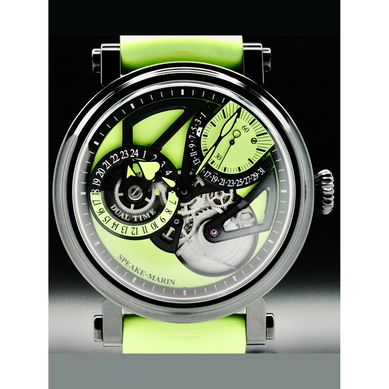 Speake-Marin Speake Marin Dual Time Lime 42mm Limited Edition NAP210000031489 42 mm kol saati