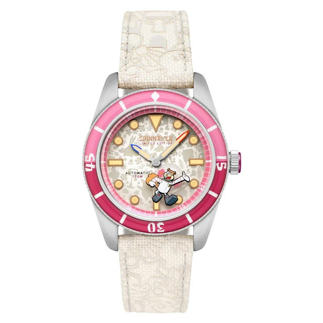 Spinnaker Spongebob Fleuss LE Frenemies Sandy White Watch #SP-5160-03 kol saati