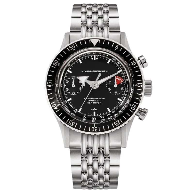 Nivada Grenchen Chronomaster 86007WM04LC 38 mm kol saati