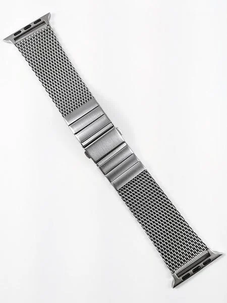 Vollmer Brushed Finish Mesh Bracelet for 42mm Apple Watch #999462AP42 (22mm) kol saati