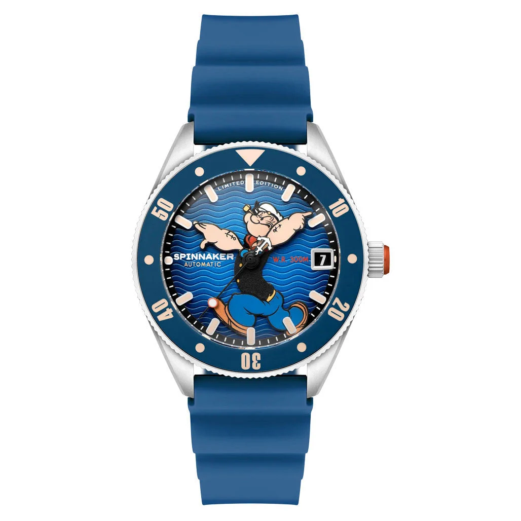 Spinnaker Challenger Automatic Popeye Anchor Arms LE Blue Buoy #SP-5163-02 kol saati