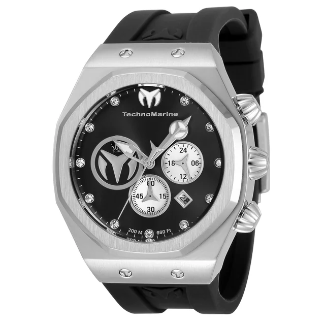 Technomarine Reef Sun Watch - 45mm, Black (TM-520000) kol saati