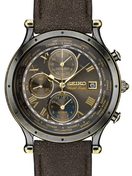 Seiko Age of Discovery, Limited Edition World Time Alarm Watch #SPL062 kol saati