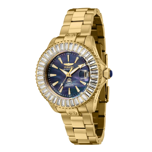 Invicta Pro Diver Luvior Automatic Watch w/ Mother of Pearl Dial - 38mm, Gold (44319) kol 