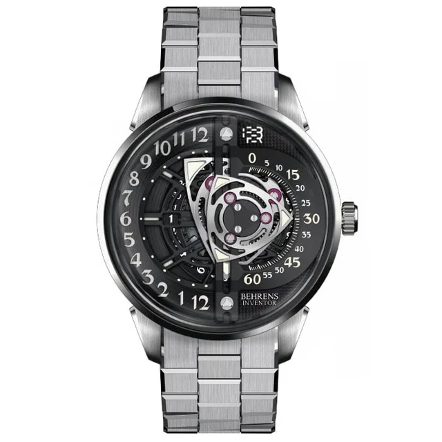 Behrens Rotary Black on Bracelet BHR022-WBLK01 kol saati