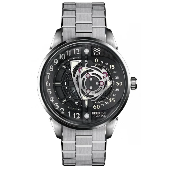 Behrens Rotary Black on Bracelet BHR022-WBLK01 kol saati