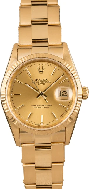 Rolex Date 15238 Oyster Rivet Bracelet kol saati