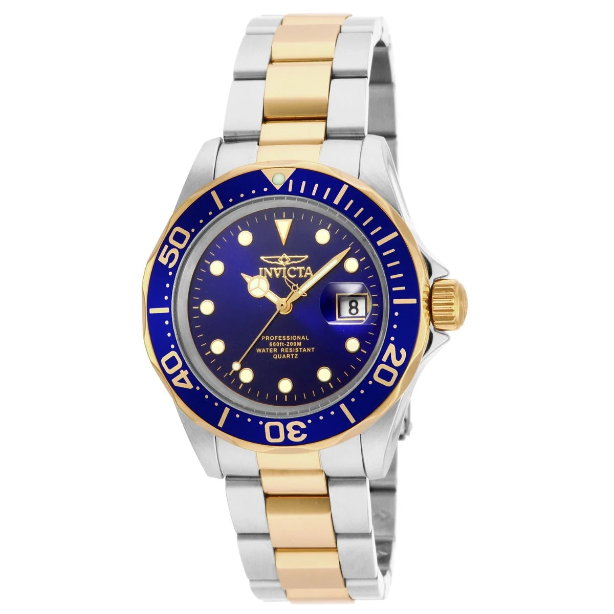 Invicta Pro Diver Swiss Ronda 705 Caliber Watch - 40mm, Steel, Gold (17057) 40 mm kol saati
