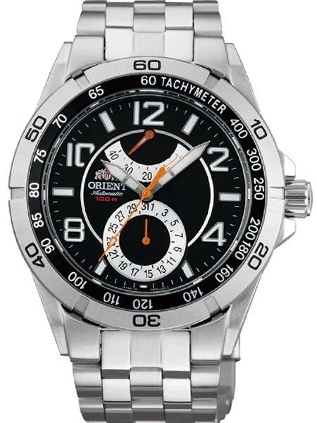Orient Planet 21-Jewel Automatic with Power Reserve and Stainless Steel Bracelet #FM00001B kol saati