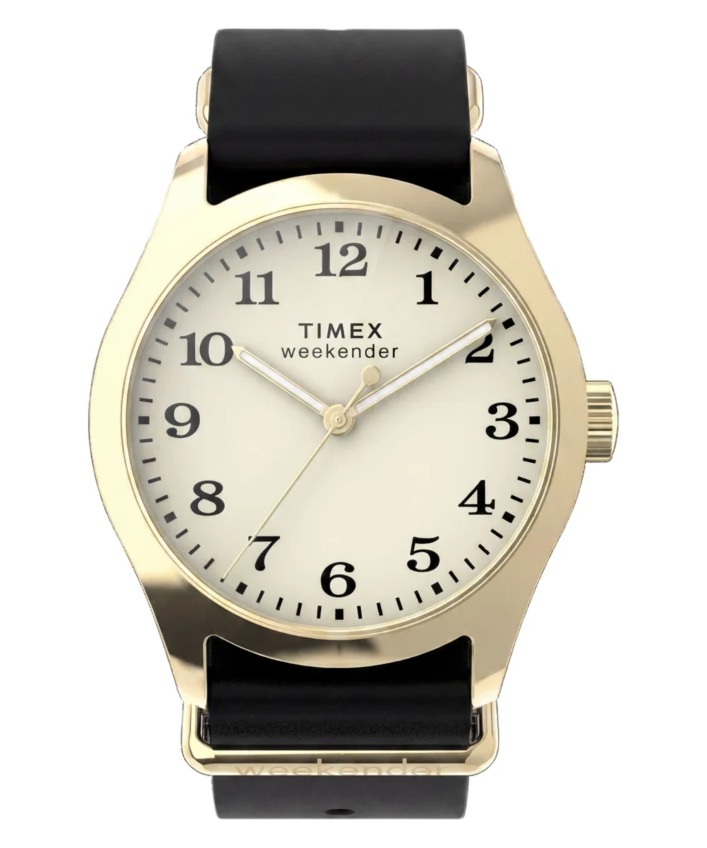 Timex Weekender® New England 34mm Leather Strap Watch TW2Y86600VQ 34 mm kol saati