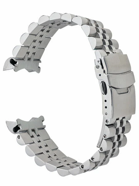Islander Brushed and Polished Solid-Link Watch Bracelet for Orient Kamasu #BRAC-26 kol saati