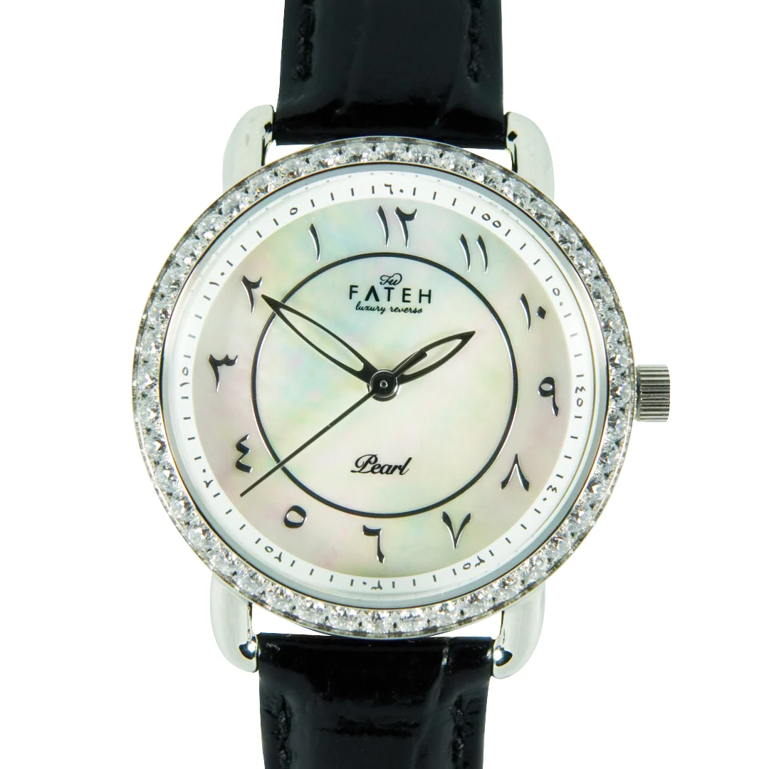 Fatehwatches Pearl Silver White 38 mm kol saati