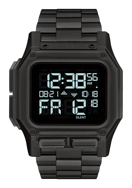 Nixon US Regulus Stainless Steel - All Black A1268-001-00 kol saati
