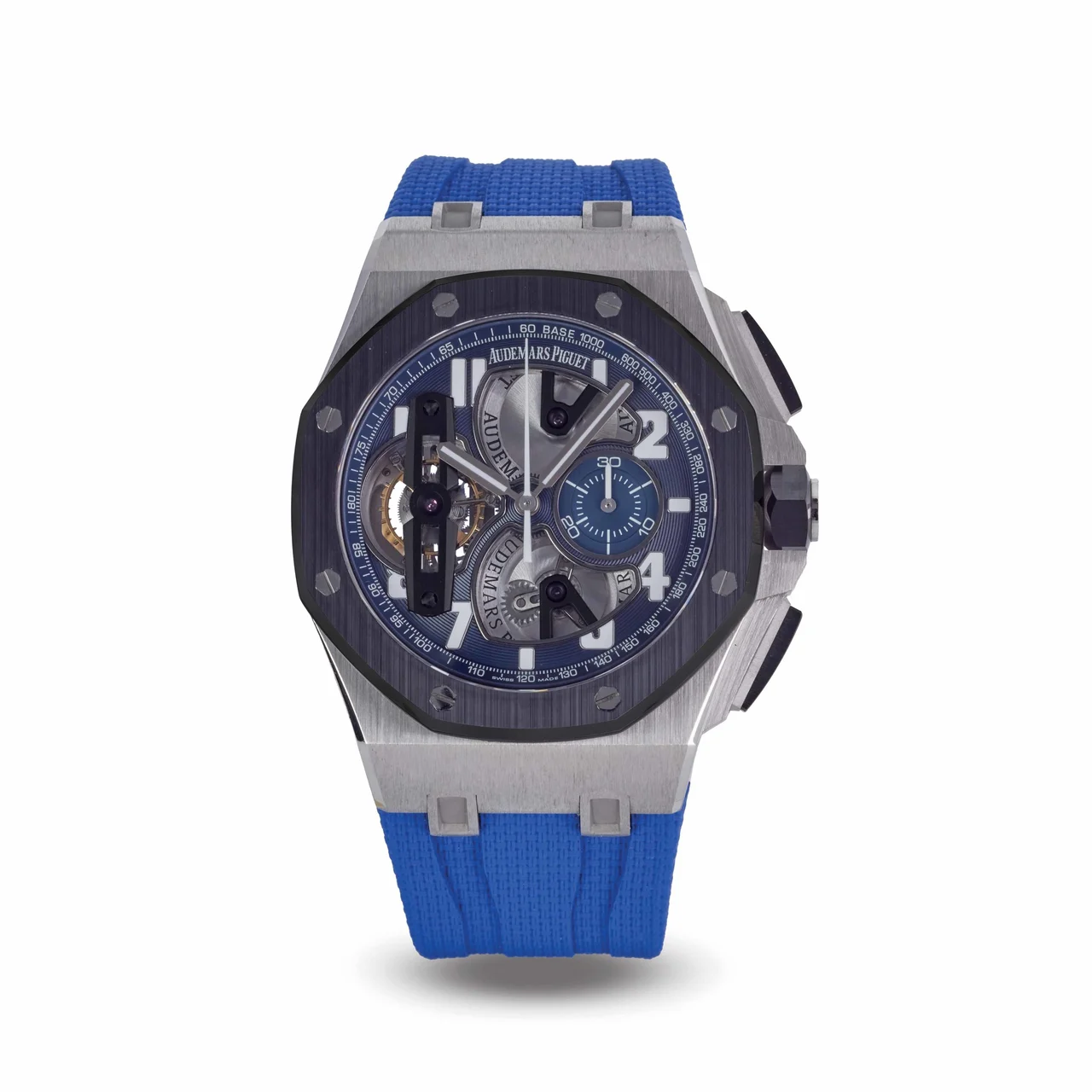 Audemars Piguet AUDEMARS PIGUET, REF. 26388PO.OO.D027CA.01, ROYAL OAK OFFSHORE TOURBILLON CHRONOGRAPH, PLATINUM AND CERAMIC kol saati
