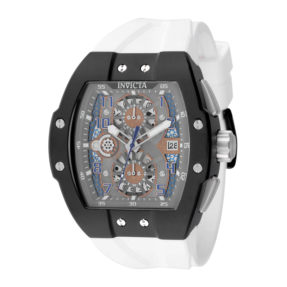 Invicta Racing Pitlane Watch - 47mm. White (50411) 47 mm kol saati