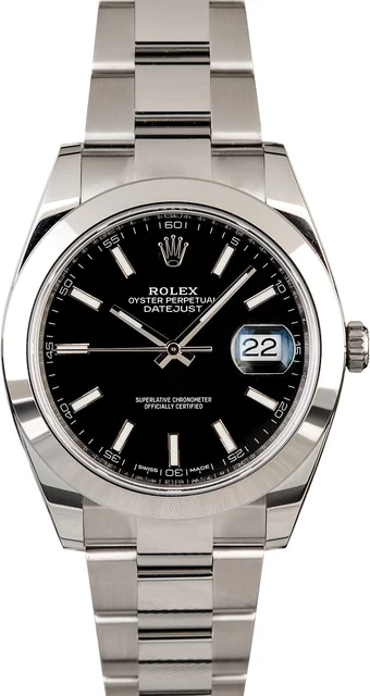 Rolex Datejust 126300 Steel Oyster 126300BKSO kol saati