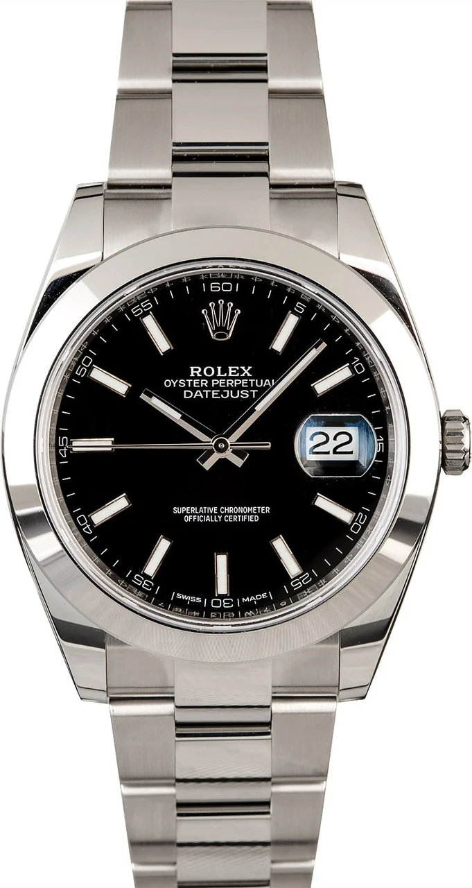 Rolex Datejust 126300 Steel Oyster 126300BKSO kol saati