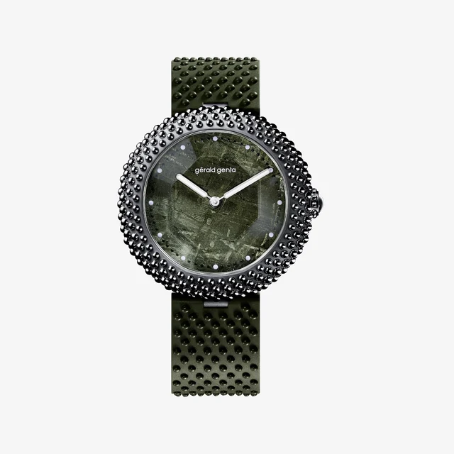 Gerald Genta Gentissima Oursin 41 – Green Meteorite kol saati