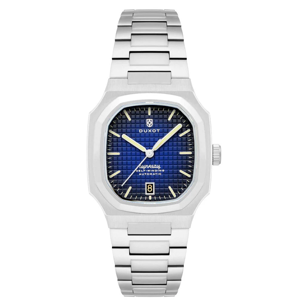 Duxot Colmar Automatic with Rare Blue Dial #DX-2069-33 kol saati